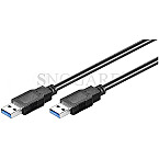 Goobay 93929 USB 3.0 A/A Kabel 3m schwarz