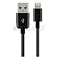 Goobay 43322 Apple Lightning USB Sync & Ladekabel 1m schwarz