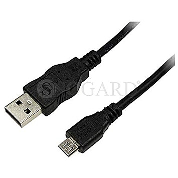 LogiLink CU0060 USB 2.0 Typ A -> USB 2.0 Micro B 5m schwarz