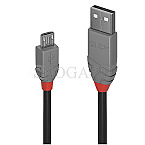Lindy 36731 Anthra Line USB 2.0 Typ A/USB 2.0 Micro-B 50cm schwarz/grau