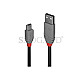 Lindy 36722 Anthra Line USB 2.0 Typ-A an Mini-B Kabel 1m schwarz
