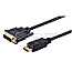 Brackton 4K Display Port 1.2 Stecker auf DVI 24+1pin Stecker 7.5m schwarz