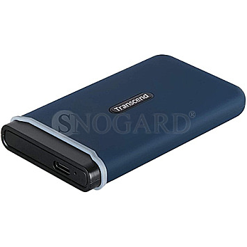 500GB Transcend ESD370C Portable SSD USB-C 3.1 UASP Navy Blue