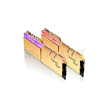 64GB G.Skill F4-3600C16D-64GTRG Trident Z Royal DDR4-3600 RGB Kit gold
