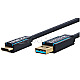 Clicktronic 45125 Premium USB-C auf USB-A 3.0 Adapterkabel 2m blau