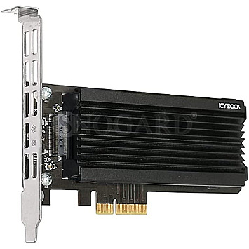 ICY DOCK MB987M2P-1B Adapter/Converter M.2->PCIe 1x M2 NVMe SSD -> PCIe x4