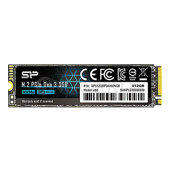 512GB Silicon Power SP512GBP34A60M28 P34A60 M.2 2280 PCIe 3.0 x4 SSD NVMe 1.3
