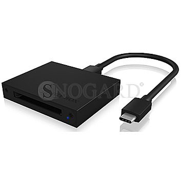 ICY BOX IB-CR402-C31 CFast 2.0 Single-Slot Cardreader USB-C 3.1 schwarz