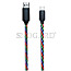 2GO Cable USB-C Datenkabel & Ladekabel Tricolor 1m