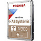 6TB Toshiba HDWG460UZSVA N300 NAS Systems S-ATA 6Gb/s CMR bulk