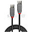 Lindy 36690 Anthra Line USB 2.0 Typ-A Stecker/Stecker 20cm schwarz