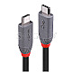 Lindy 36947 Anthra Line USB 4 Typ-C Kabel 80cm schwarz/grau