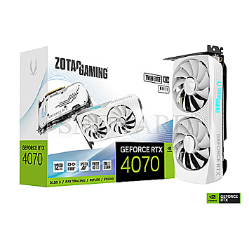 12GB Zotac ZT-D40700Q-10M Gaming GeForce RTX4070 Twin Edge OC White Edition