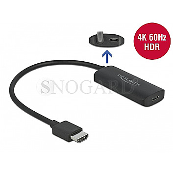 DeLOCK 63251 HDMI Typ-A Stecker zu USB Typ-C Buchse 4K 60Hz Adapter