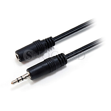 Equip 14708207 Audio Kabel 3.5mm Klinke Stecker/Buchse 2.5m gerade schwarz