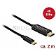 DeLOCK 84905 USB-C 3.1 Stecker auf HDMI Stecker 4K 60Hz Adapterkabel 2m schwarz