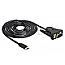 DeLOCK 62964 USB Typ-C -> Seriell DB9 RS232 Adapter Kabel 1.8m schwarz