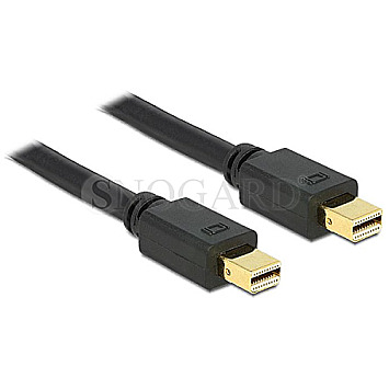 Delock 83475 Mini DisplayPort Kabel 2x mDP Stecker 2m schwarz