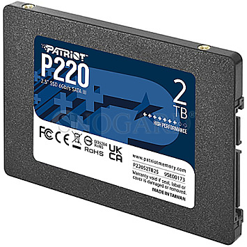 2TB Patriot P220S2TB25 P220 2.5" SATA 6Gb/s SSD