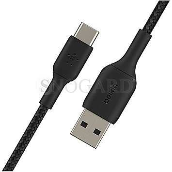 Belkin CAB002BT1MBK BoostCharge USB-C / USB-A Kabel PVC 1m Braided schwarz