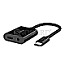 Belkin NPA004BTBK RockStar 3.5mm Klinken-Audio- und USB-C Ladeadapter schwarz