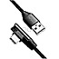 LogiLink CU0137 USB 2.0 Kabel USB-A Stecker zu USB-C Stecker gewinkelt 30cm