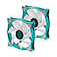 Iceberg ICEGALE14A-A2A Thermal IceGALE ARGB Teal 140mm Case Fan PWM 2er