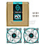 Iceberg ICEGALE14A-A2A Thermal IceGALE ARGB Teal 140mm Case Fan PWM 2er