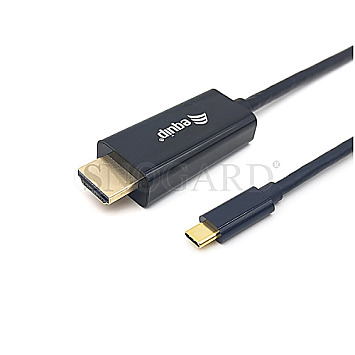 Equip 133411 USB-C -> HDMI 4K 30Hz Adapterkabel 1m schwarz