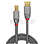 Lindy 36644 Cromo Line USB 2.0 Typ-A/USB 2.0 Typ-B 5m grau