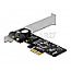 DeLOCK 89598 PCIe 2.1 x1 2.5G LAN Adapter RJ45 inkl. Low Profile Blende