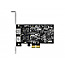 DeLOCK 89530 PCIe 2.1 x2 2.5G LAN Adapter 2x RJ45 inkl. Low Profile Blende