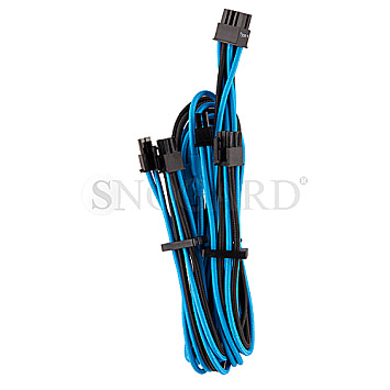 Corsair CP-8920256 PSU Cable Type 4 PCIe Cables Dual Connector Gen4 schwarz/blau