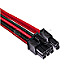 Corsair CP-8920254 PSU Cable Type 4 PCIe Cables Dual Connector Gen4 schwarz/rot