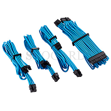 Corsair CP-8920218 PSU Cable Type 4 Starter Kit Gen4 EPS/ATX/2xPCIe/4xCombo blau