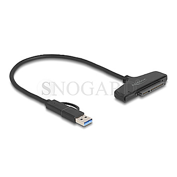 DeLOCK 61042 USB zu SATA 6Gb/s Konverter mit USB-C oder USB Typ-A