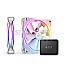 NZXT F140 RGB Duo Twin Pack LED-Steuerung Matte White 140mm 2er Pac