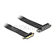 DeLOCK 88025 Riser Karte PCIe x4 -> PCIe x4 30cm gerade/abgewinkelt schwarz