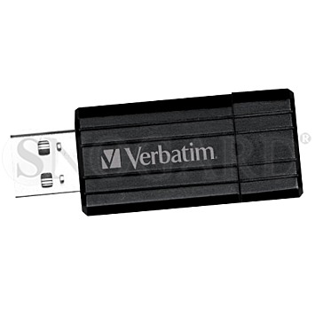 64GB Verbatim Store&Go PinStripe Black