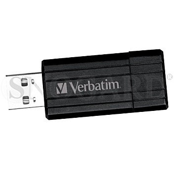 16GB Verbatim 49063 Store&Go PinStripe USB 2.0 Stick schwarz