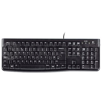 Logitech K120 OEM Tastatur QWERTZ Keyboard schwarz