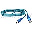 Thomson IN10108 USB 2.0 Kabel 2.7m transparent-blau