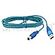 Thomson IN10108 USB 2.0 Kabel 2.7m transparent-blau