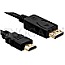 DeLOCK 82441 Displayport / HDMI Adapterkabel 5m schwarz