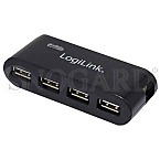 4 Port LogiLink UA0085 4P Hub schwarz