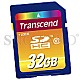 32GB Transcend TS32GSDHC10 SDHC Card blau