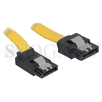 DeLOCK 82472 SATA Kabel oben/gerade 50cm gelb