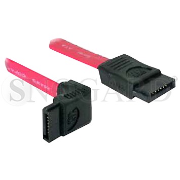 DeLOCK 84223 SATA links/gerade 50cm rot