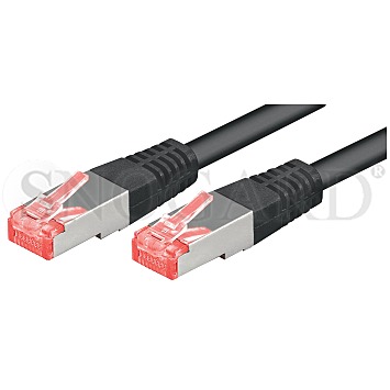 Goobay 68693 S/FTP CAT6 Patchkabel 1m schwarz