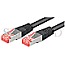 Goobay 68693 S/FTP CAT6 Patchkabel 1m schwarz